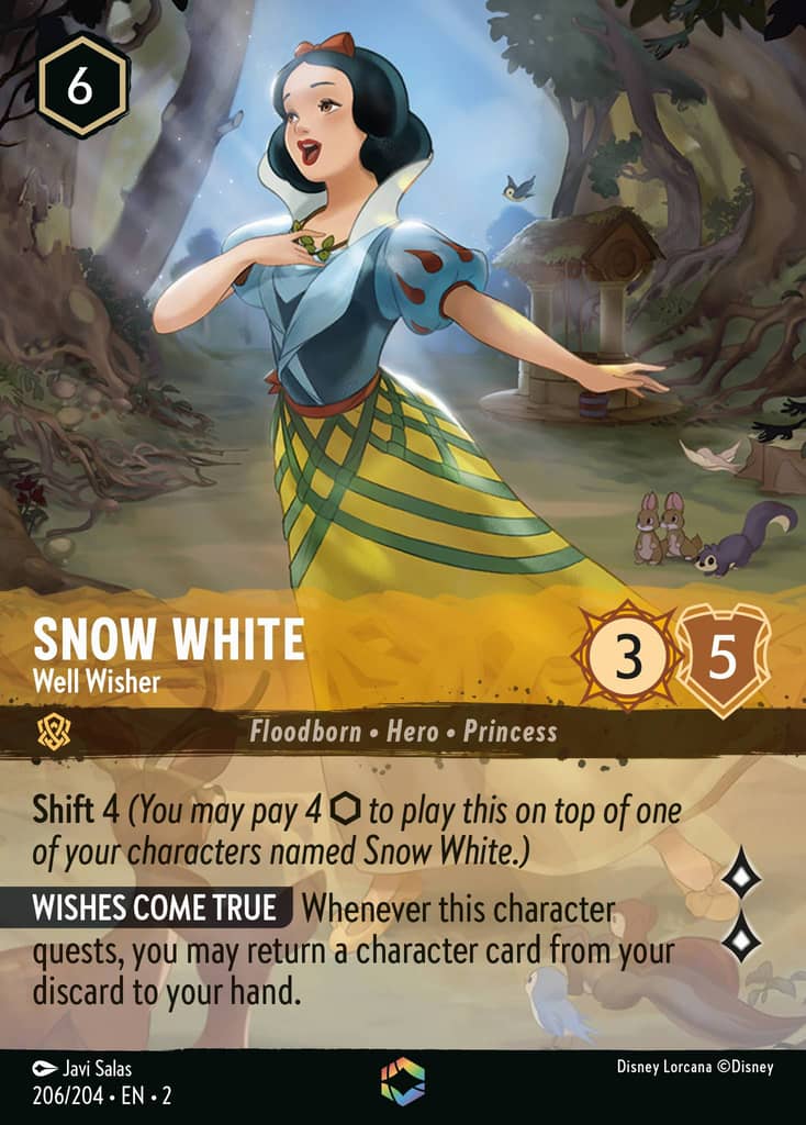 Snow White - Well Wisher 206/204 Rise of the Floodborn Disney Lorcana Premium Foil