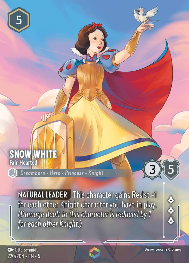 Snow White - Fair-Hearted 220/204 Shimmering Skies Disney Lorcana Premium Foil
