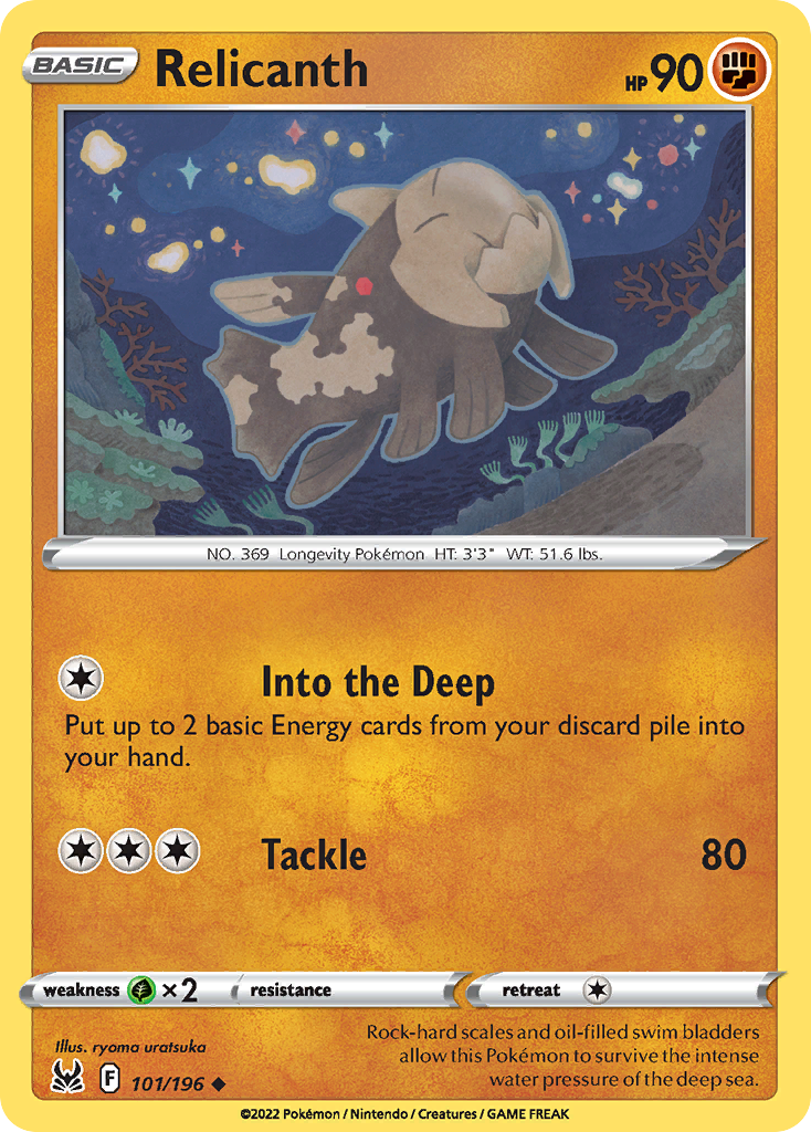 Relicanth 101/196 Lost Origin English card