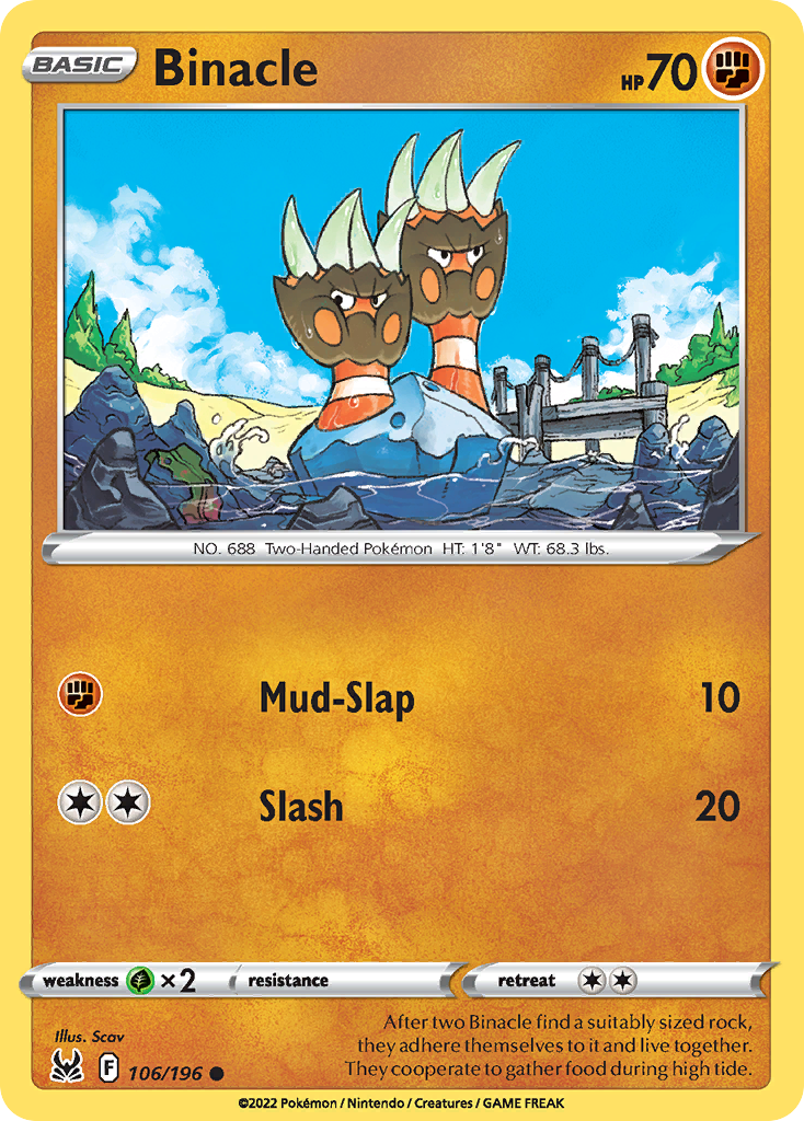 Binacle 106/196 Lost Origin English card