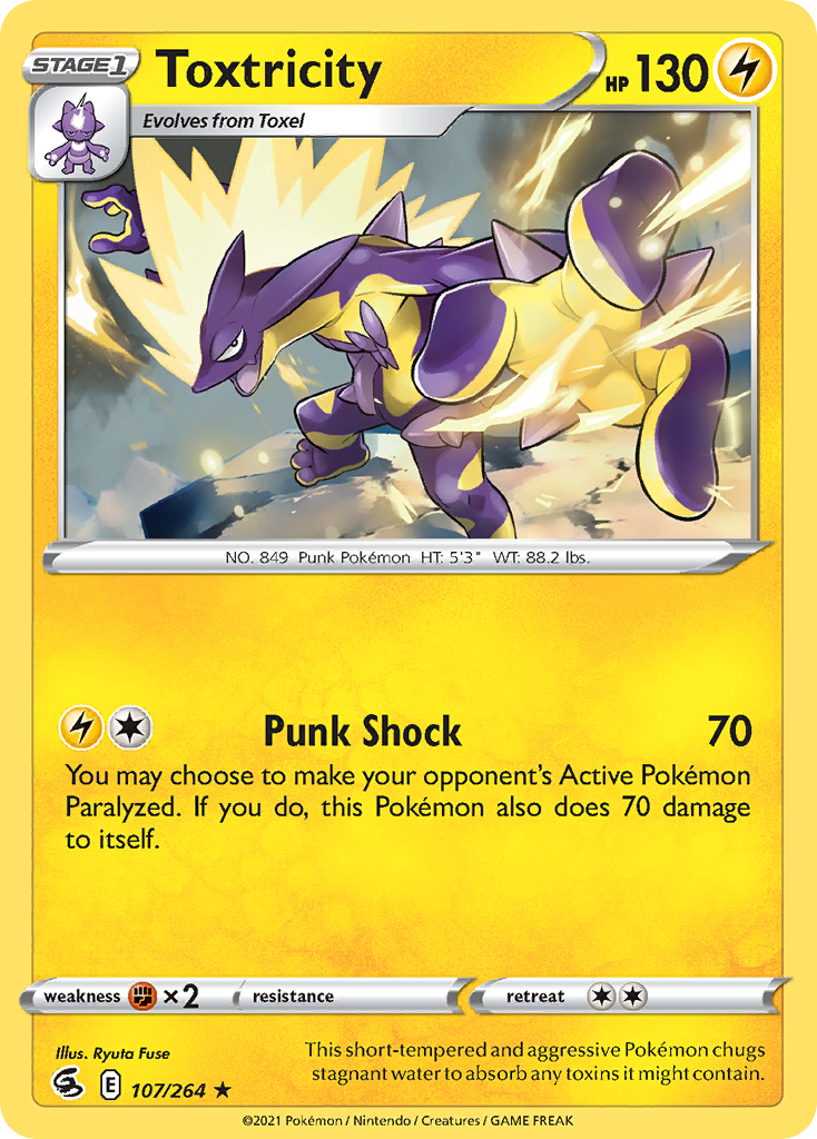 Toxtricity 107/264 Fusion Strike English card