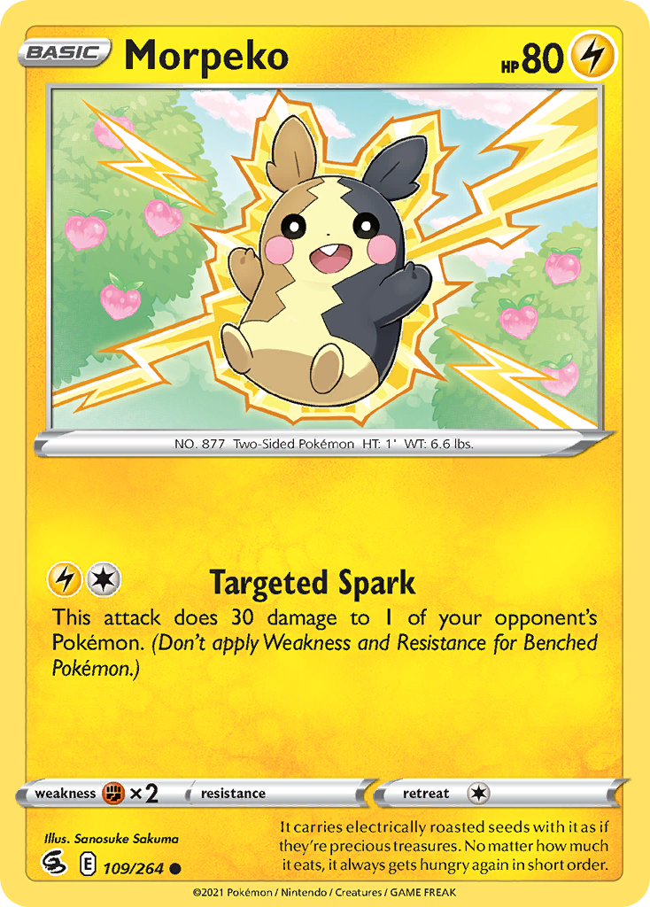 Morpeko 109/264 Fusion Strike English Pokémon card