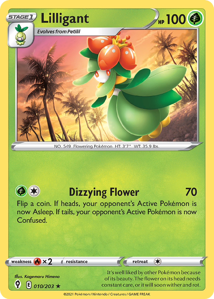 Lilligant 10/203 Evolving Skies English Pokemon card