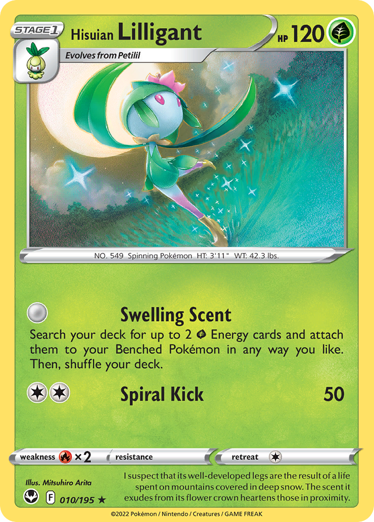 Hisuian Lilligant 10/195 Silver Tempest English card