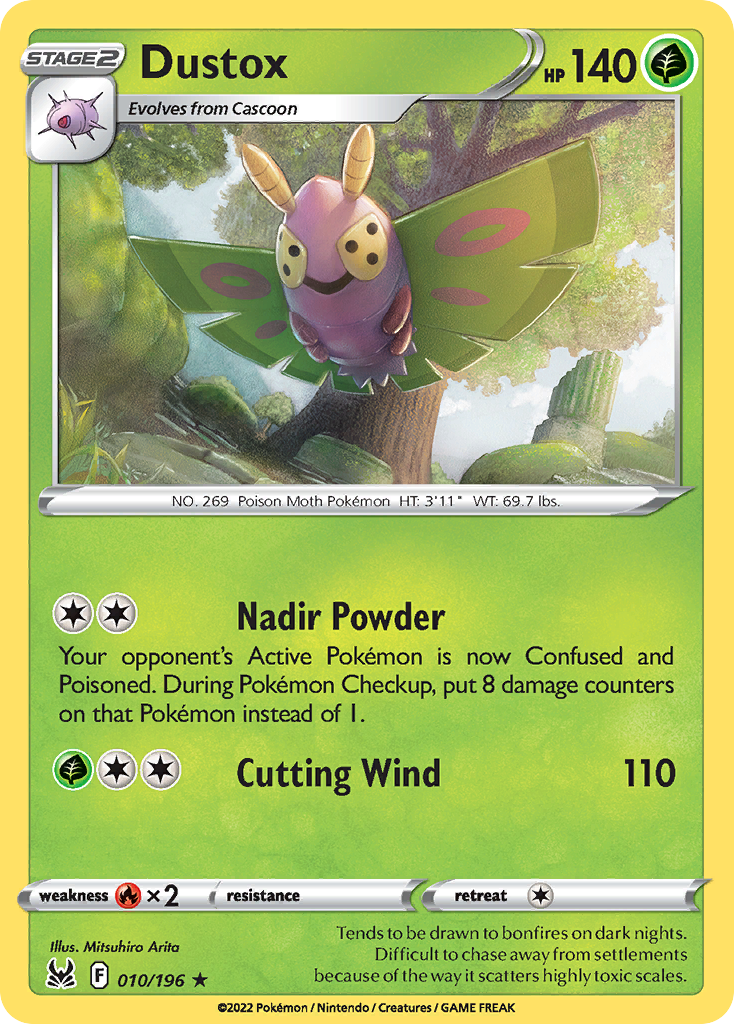 Dustox 10/196 Lost Origin English card