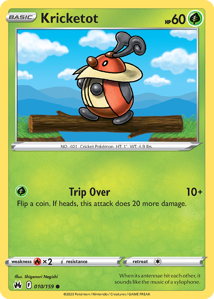 Kricketot 10/159 Crown Zenith English card