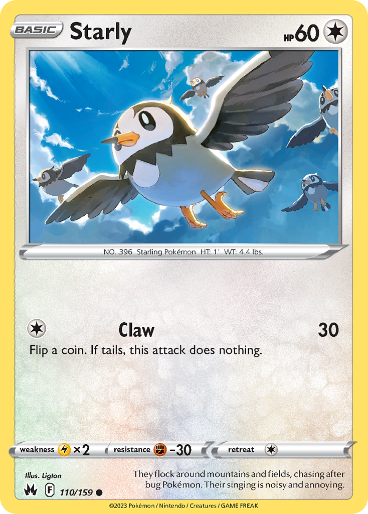 Starly 110/159 Crown Zenith English card