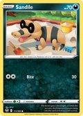 Sandile 111/195 Silver Tempest English Pokémon card