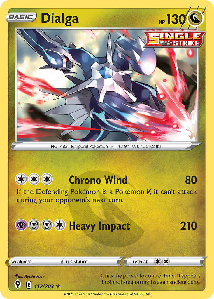Dialga 112/203 Evolving Skies English Pokemon card