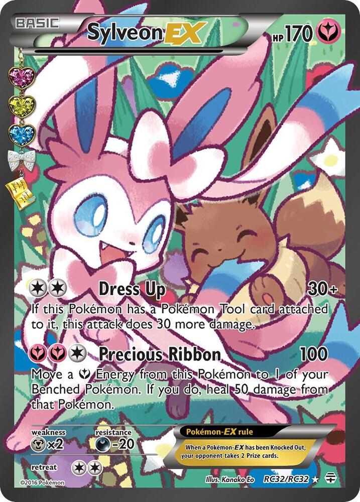 Sylveon EX (Full Art) - Generations: Radiant Collection - RC32/RC32 — FrostPeak Collectibles