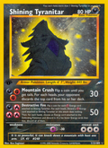 Shining Tyranitar 113/105 Neo Destiny English Pokemon card