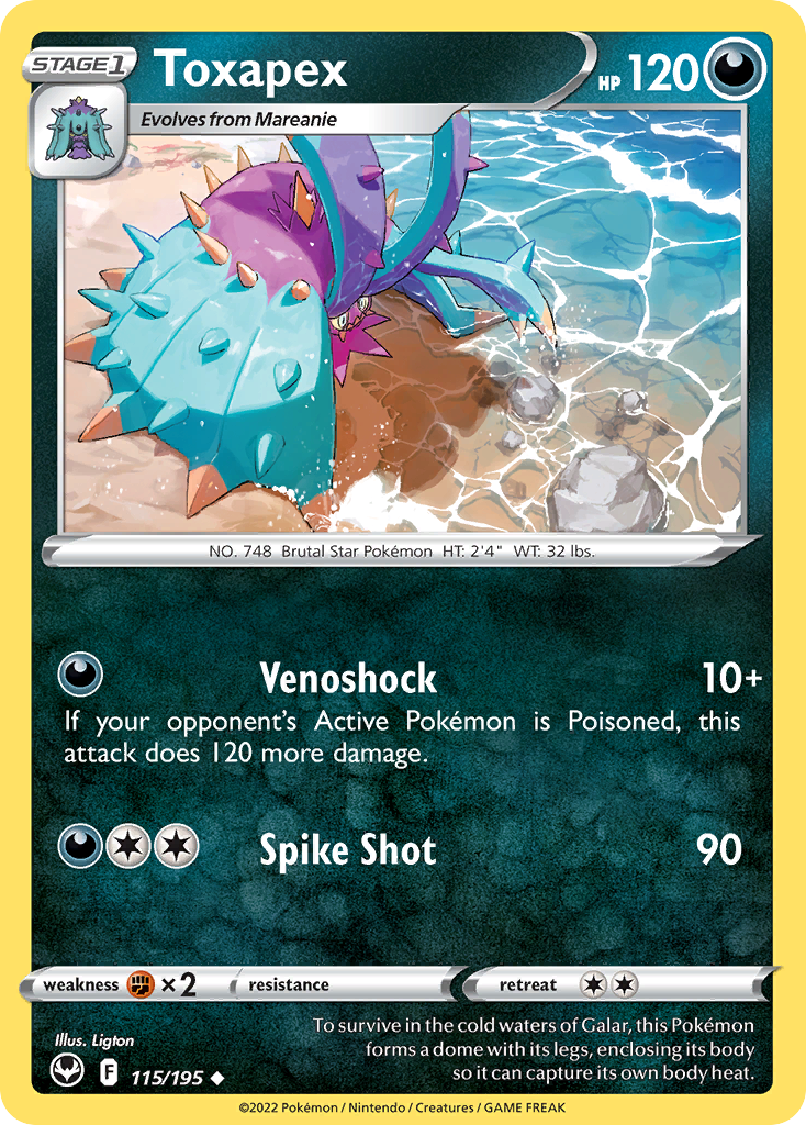 Toxapex 115/195 Silver Tempest English card