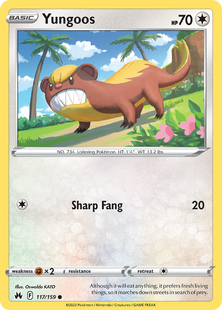 Yungoos 117/159 Crown Zenith English card
