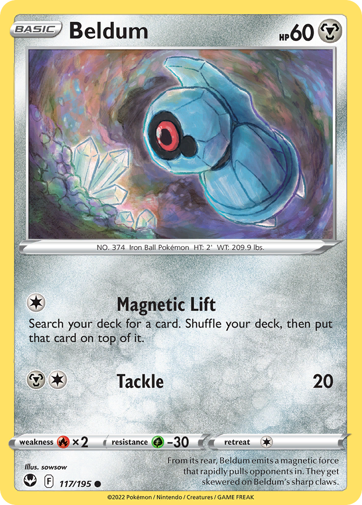 Beldum 117/195 Silver Tempest English card