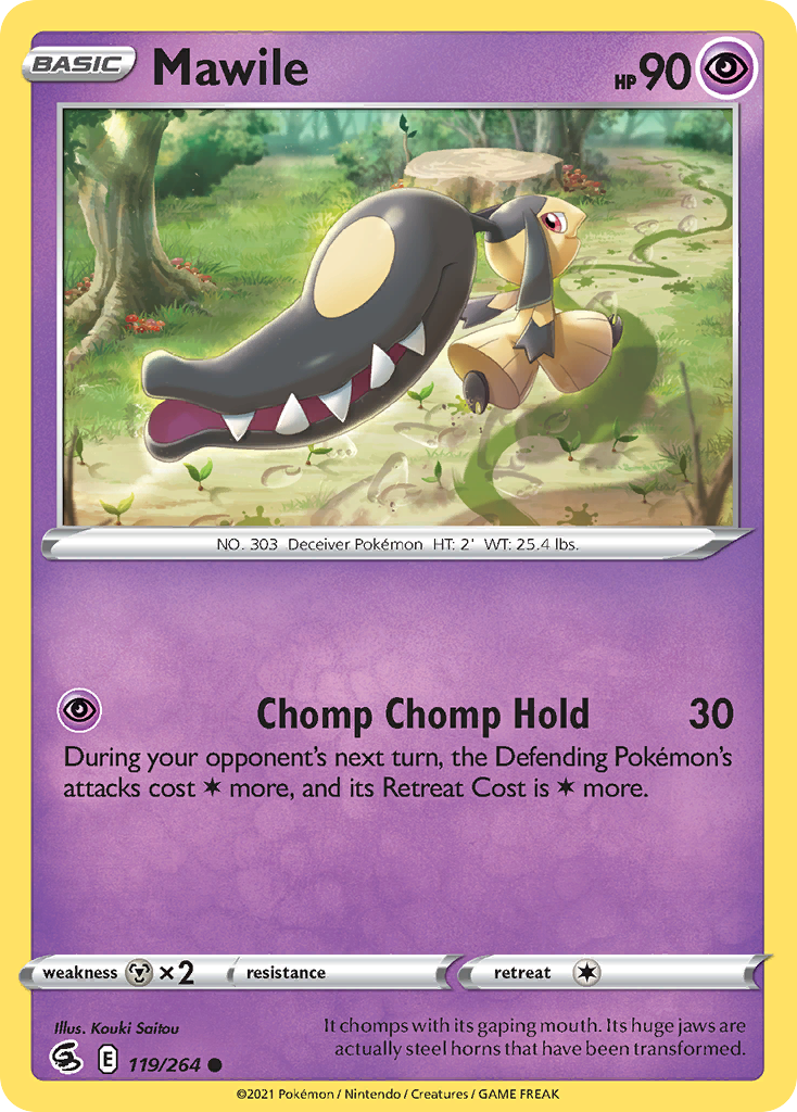 Mawile 119/264 Fusion Strike English Pokémon card