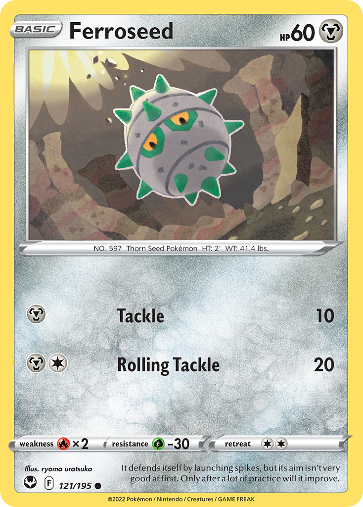 Ferroseed 121/195 Silver Tempest English card