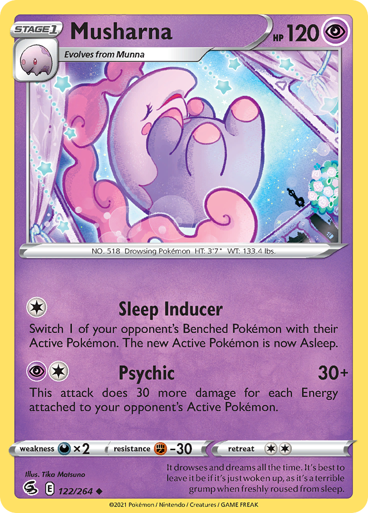 Musharna 122/264 Fusion Strike English Pokémon card