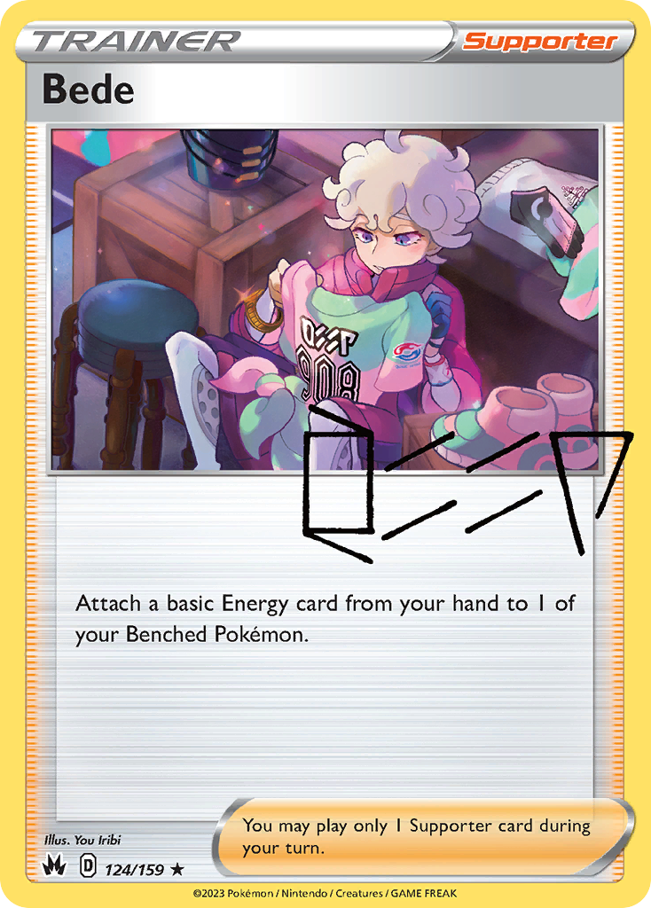 Bede 124/159 Crown Zenith English card