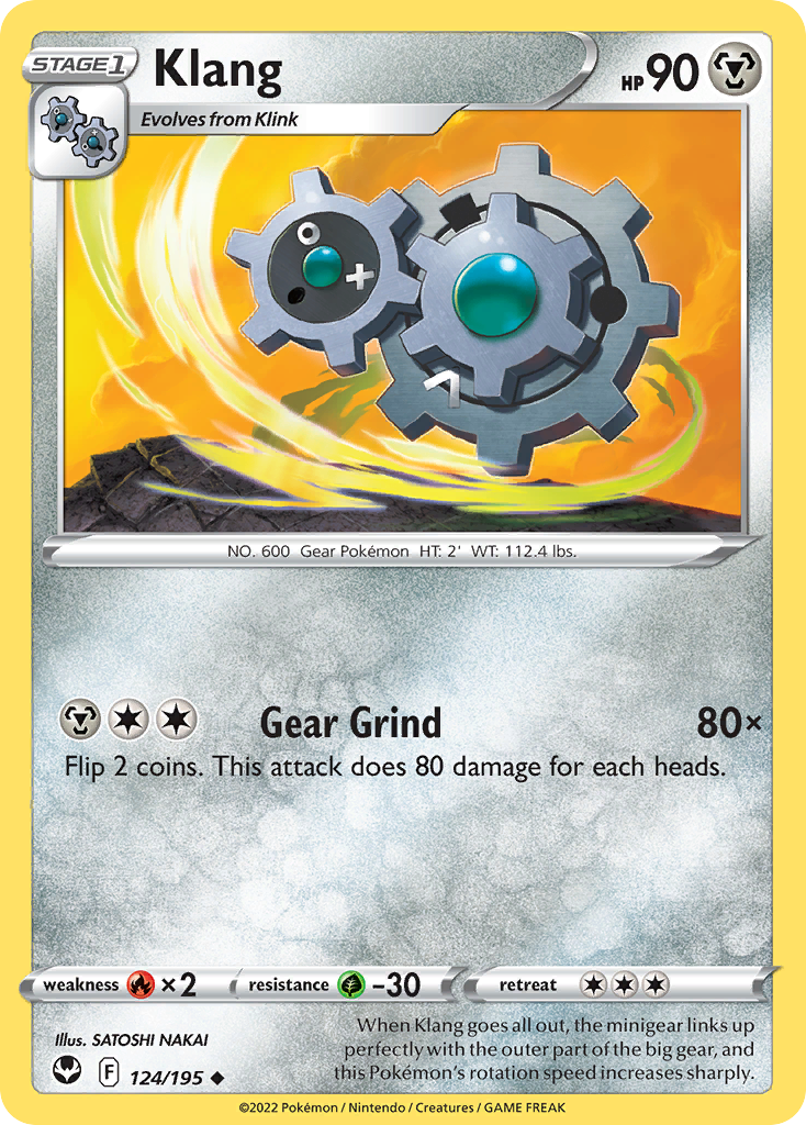 Klang 124/195 Silver Tempest English Pokémon card