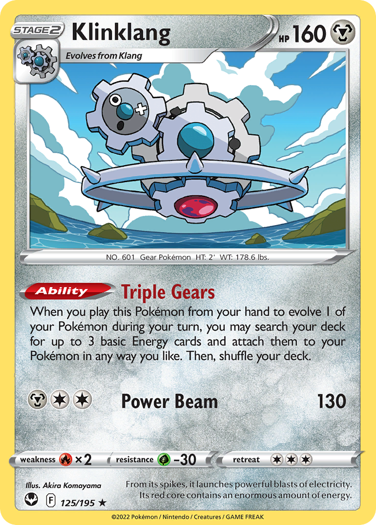 Klinklang 125/195 Silver Tempest English card