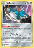 Cobalion 126/195 Silver Tempest English card