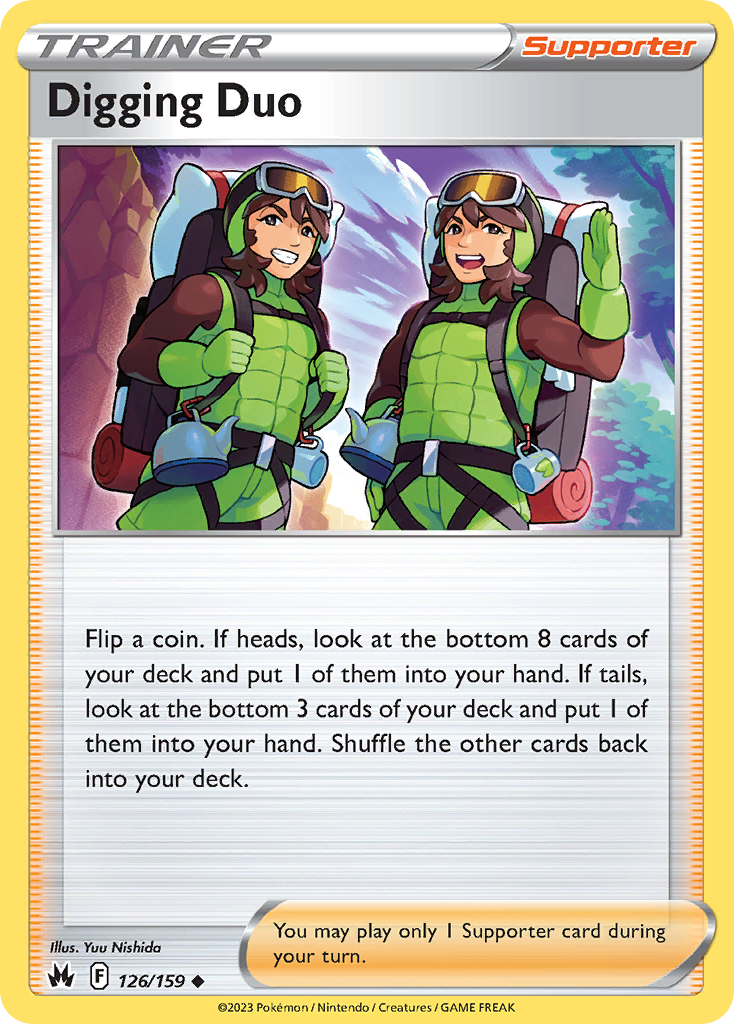 Digging Duo 126/159 Crown Zenith English card