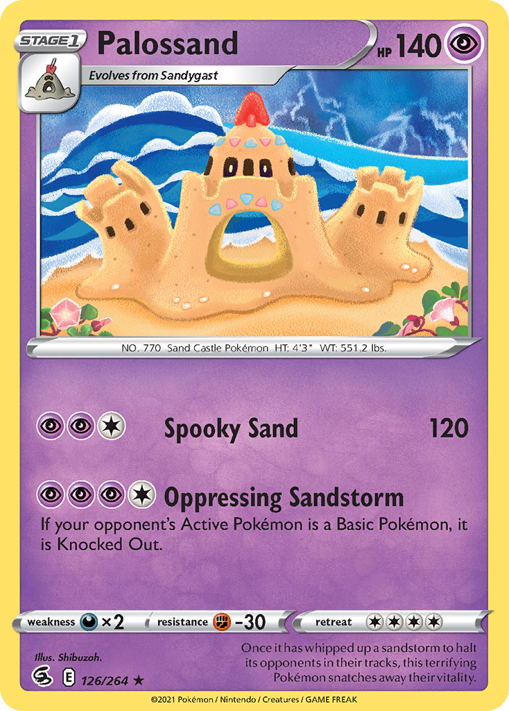 Palossand 126/264 Fusion Strike English Pokémon card
