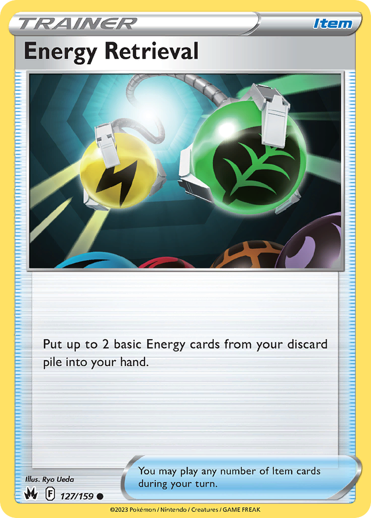 Energy Retrieval 127/159 Crown Zenith English card