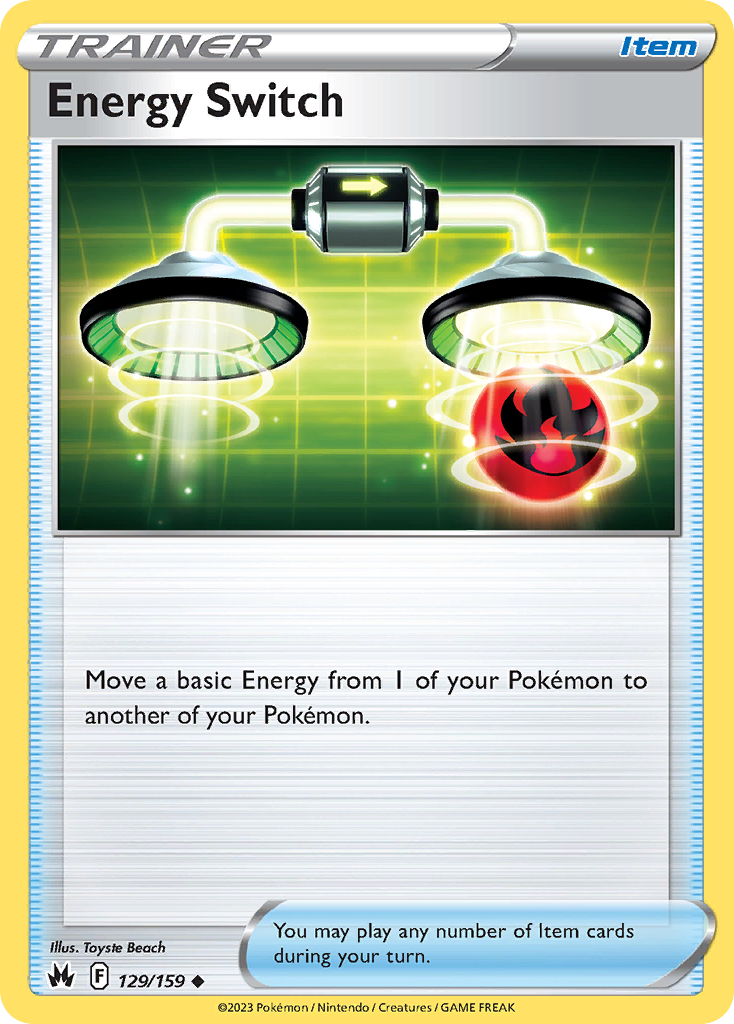 Energy Switch 129/159 Crown Zenith English card