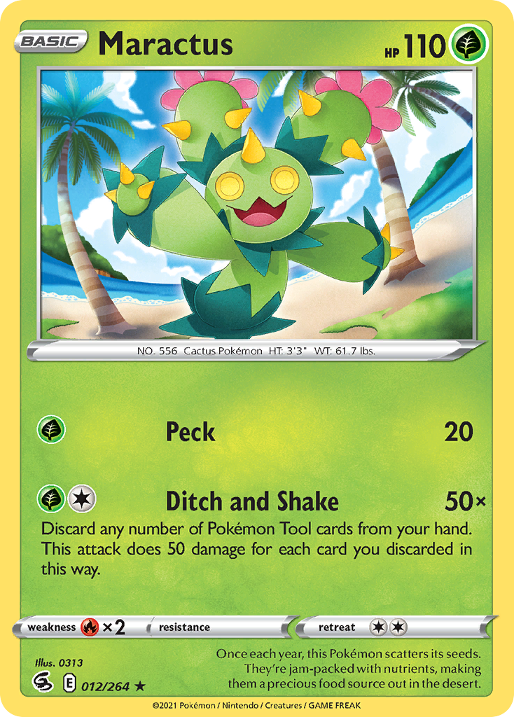 Maractus 12/264 Fusion Strike English Pokémon card
