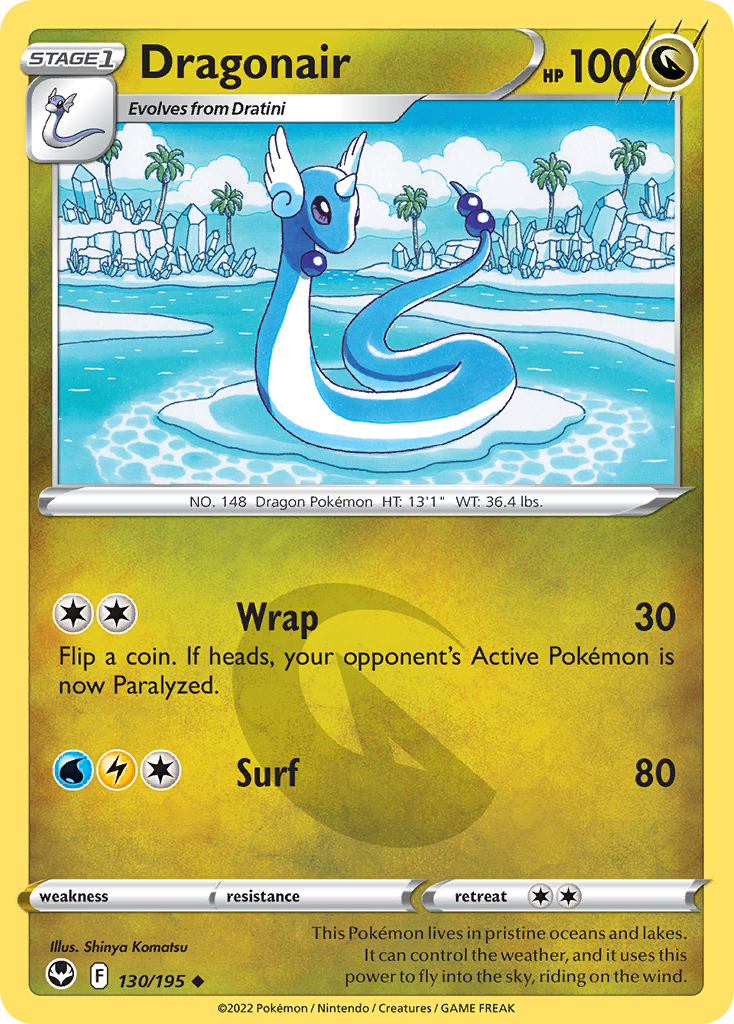 Dragonair 130/195 Silver Tempest English card