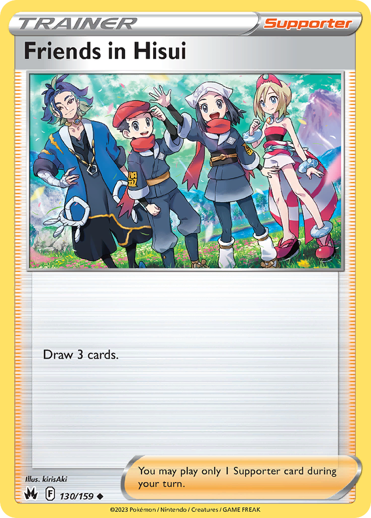 Friends in Hisui 130/159 Crown Zenith English card