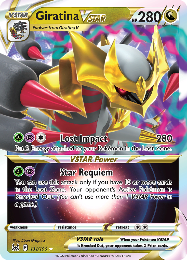 Giratina VSTAR 131/196 Lost Origin English card