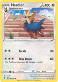 Herdier 134/203 Evolving Skies English Pokemon card