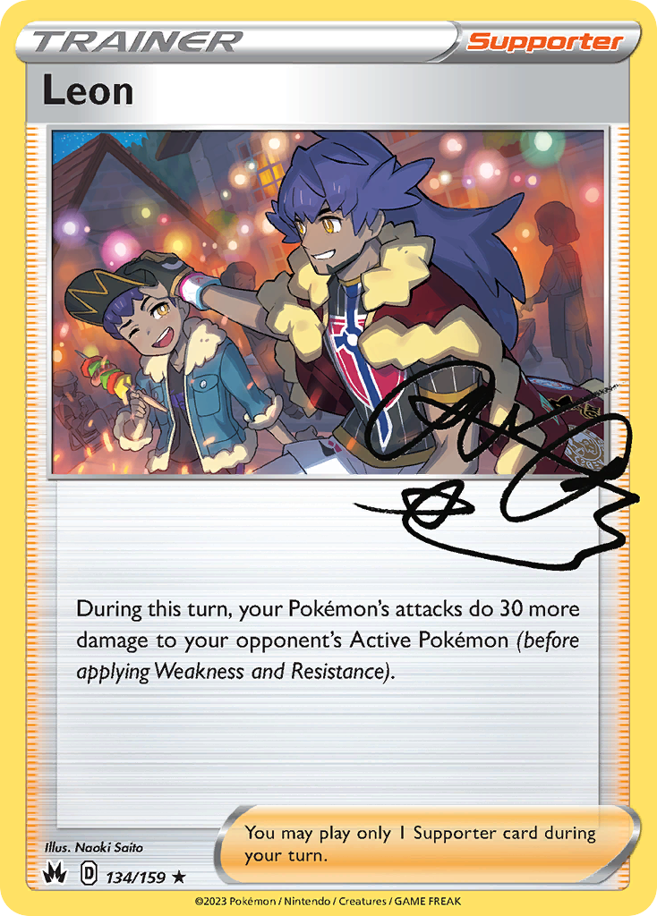 Leon 134/159 Crown Zenith English card