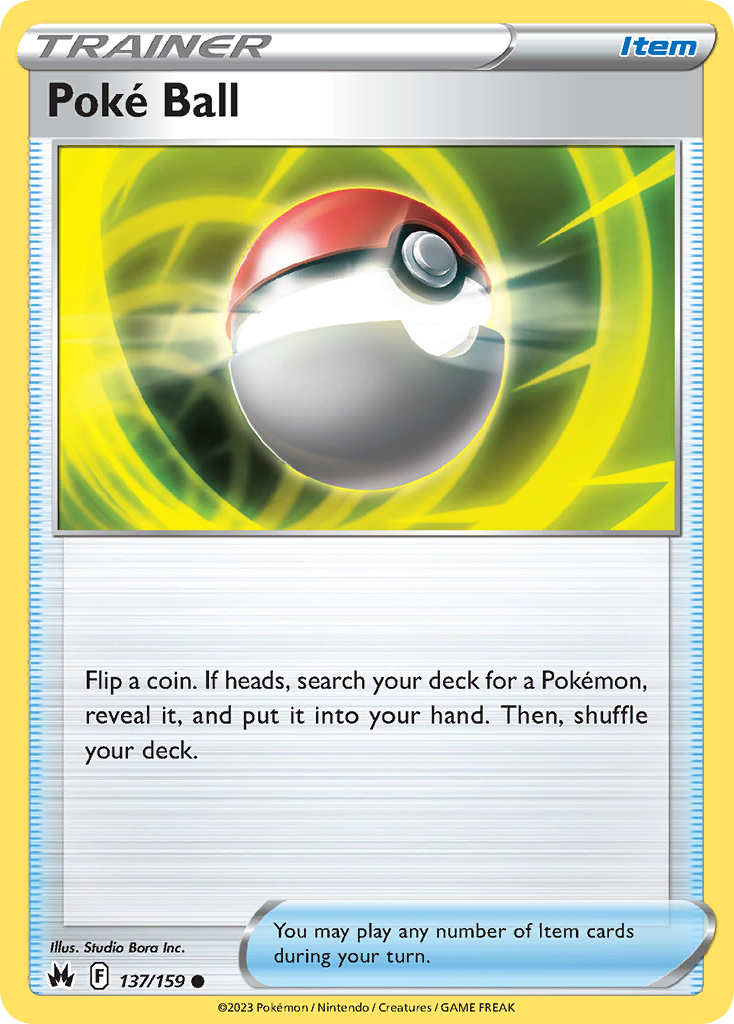 Poké Ball 137/159 Crown Zenith English card