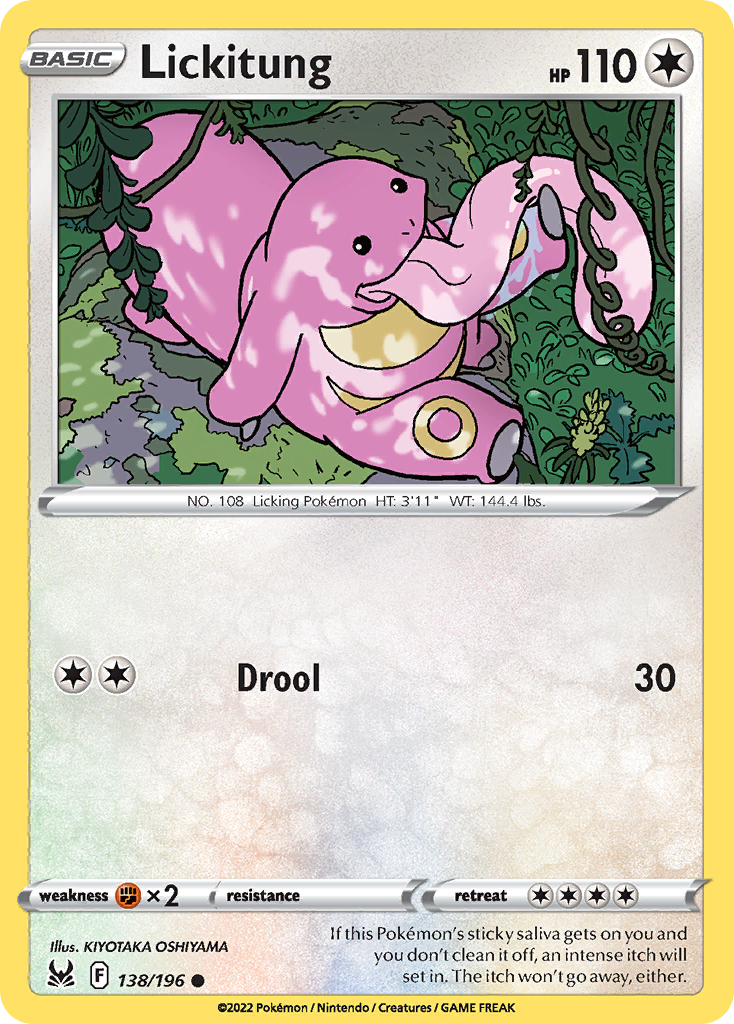 Lickitung 138/196 Lost Origin English card