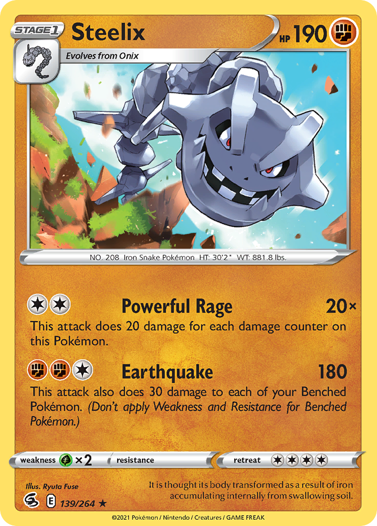 Steelix 139/264 Fusion Strike English Pokémon card