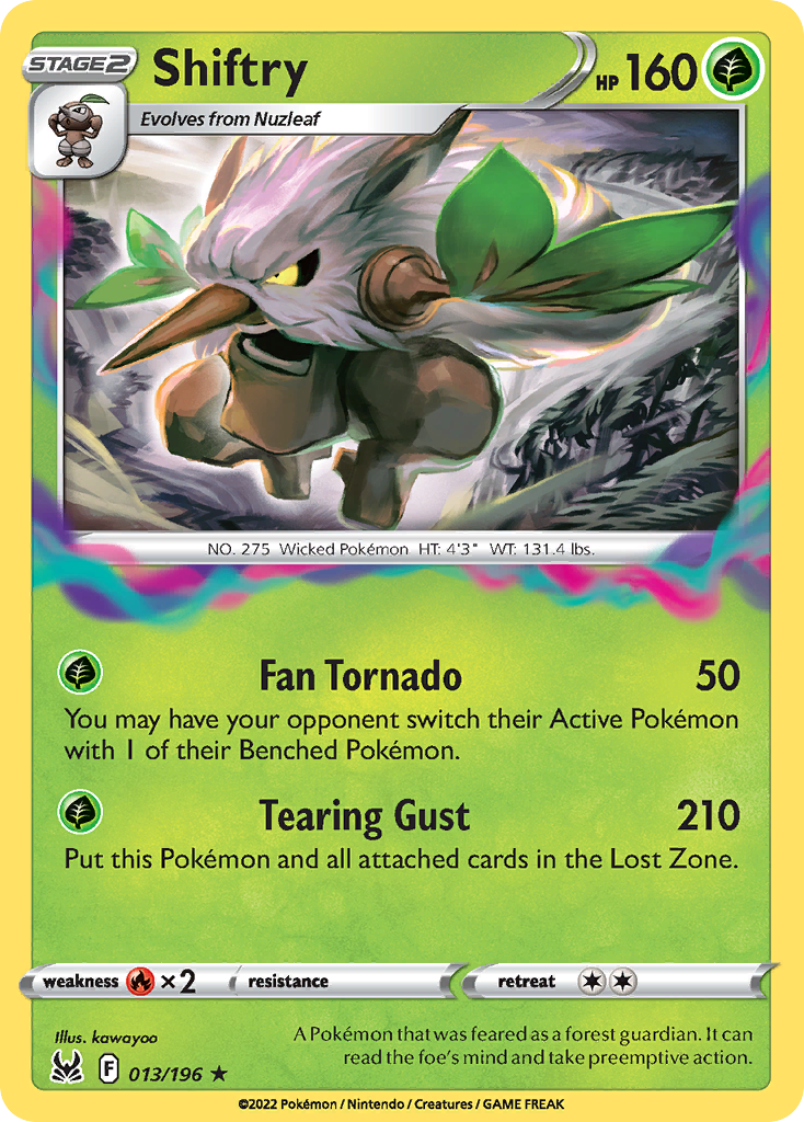 Shiftry 13/196 Lost Origin English card