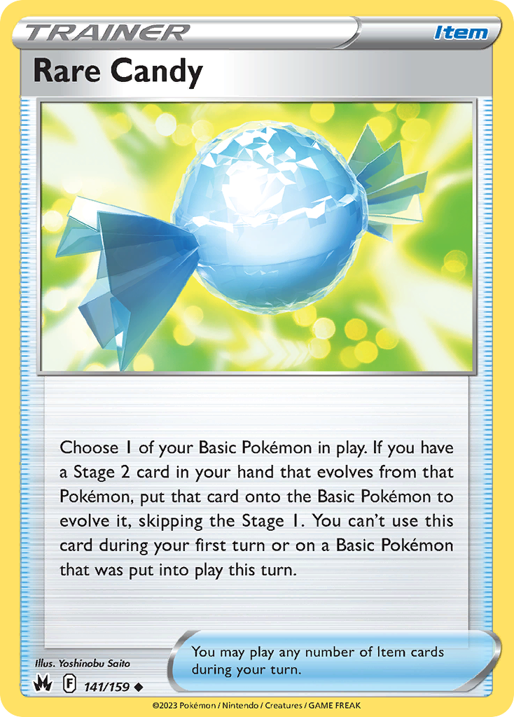 Rare Candy 141/159 Crown Zenith English Pokémon card