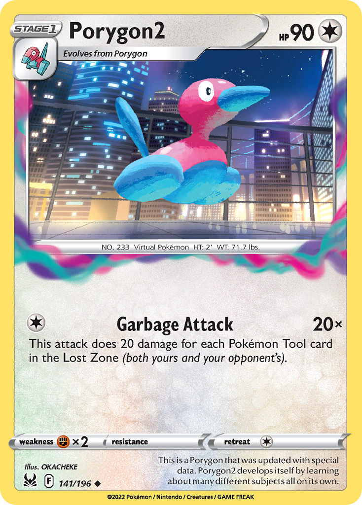 Porygon2 141/196 Lost Origin English card