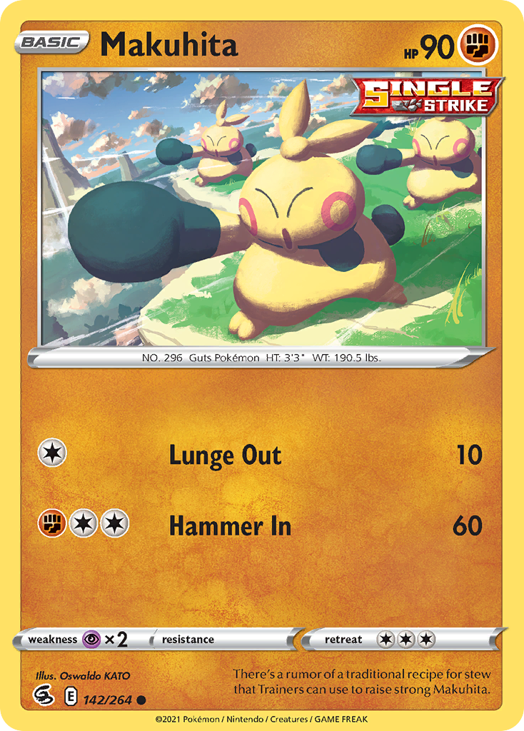 Makuhita 142/264 Fusion Strike English card