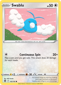 Swablu 142/195 Silver Tempest English Pokémon card