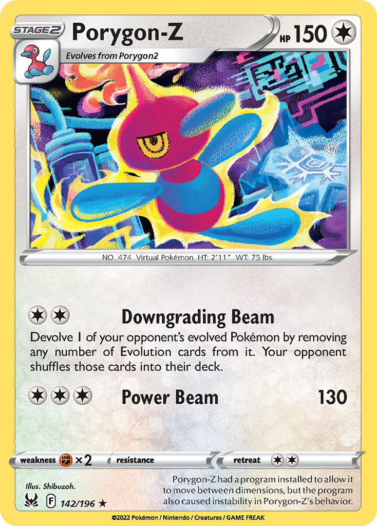 Porygon-Z 142/196 Lost Origin English card