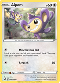 Aipom 144/196 Lost Origin English card