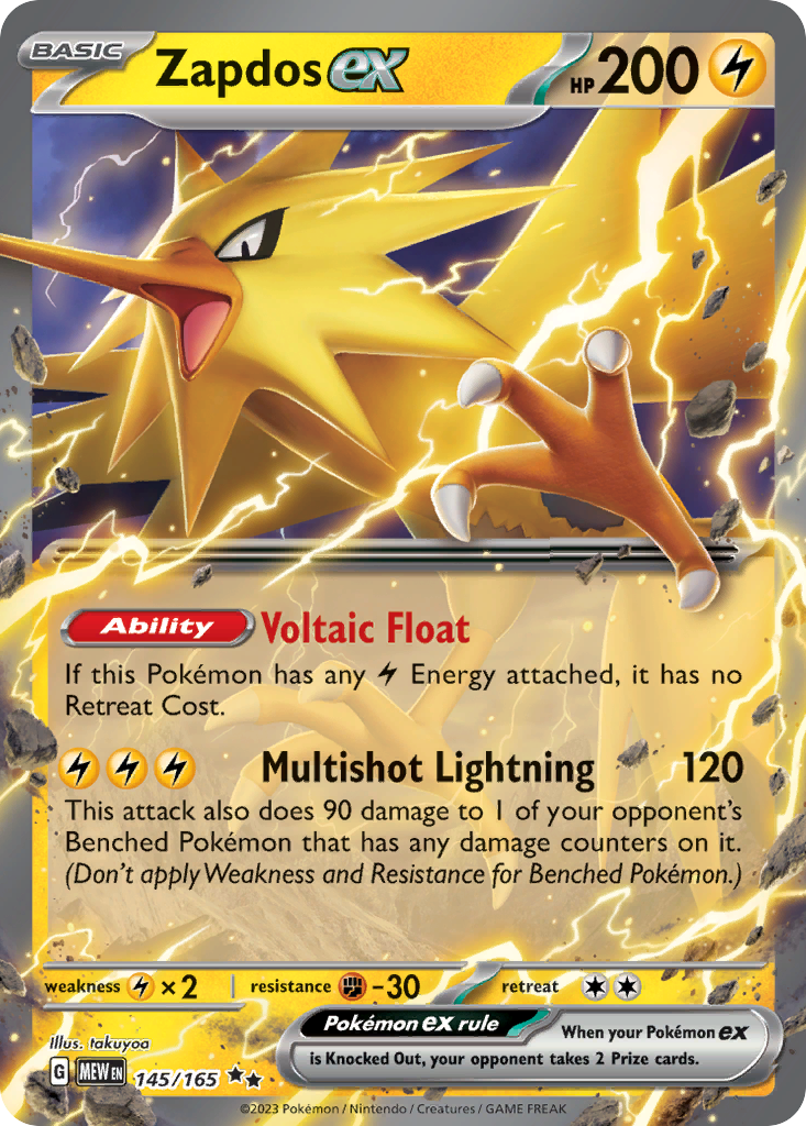 Zapdos ex - SV: 151 #145/165