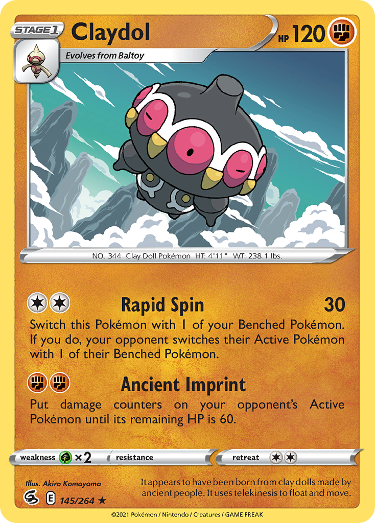 Claydol 145/264 Fusion Strike English Pokémon card