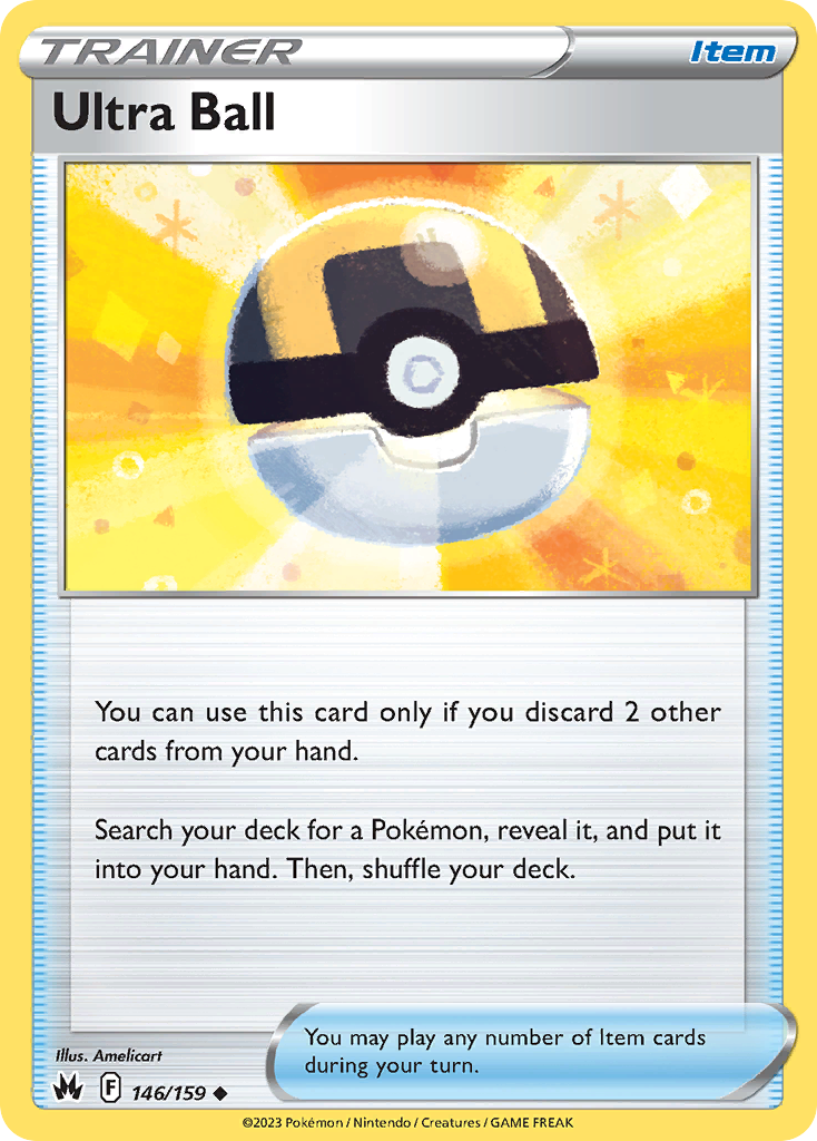 Ultra Ball 146/159 Crown Zenith English Pokémon card