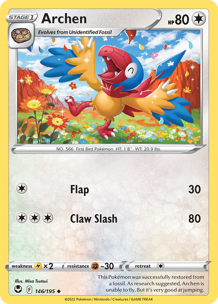 Archen 146/195 Silver Tempest English card