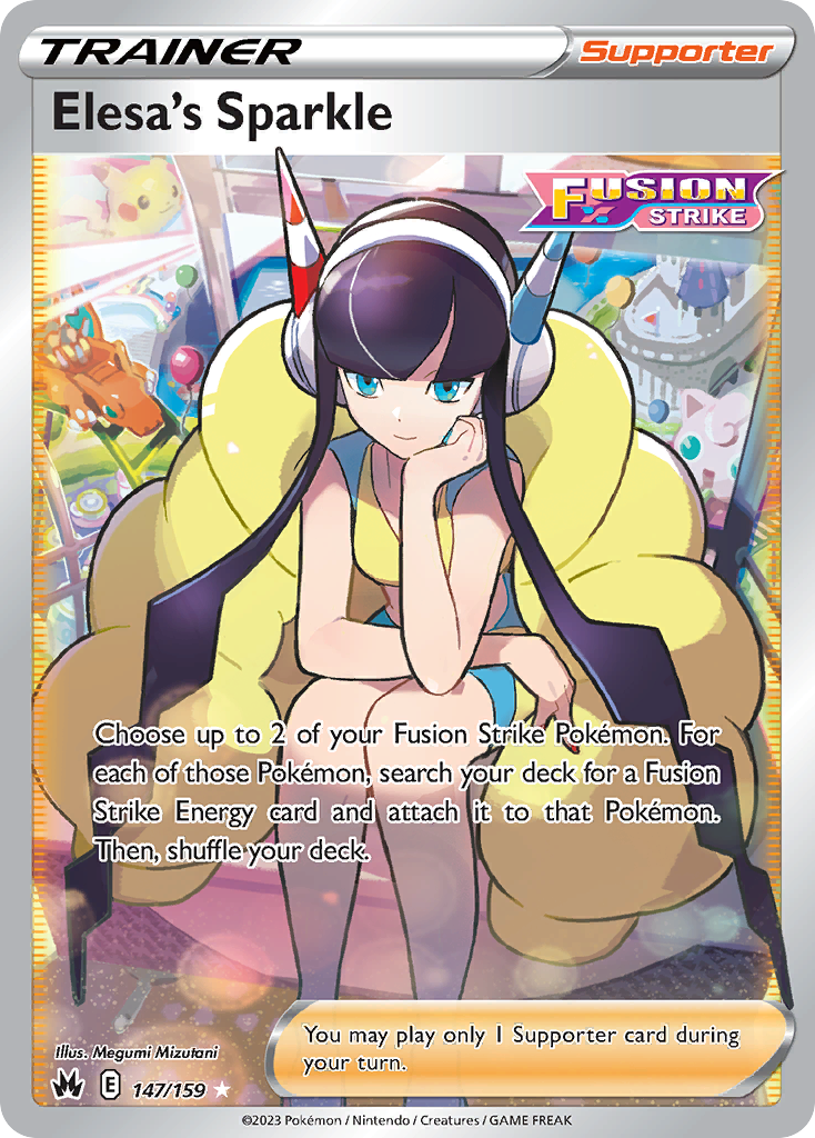 Elesa's Sparkle 147/159 Crown Zenith English card